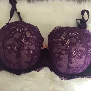 Purple multi-way bra